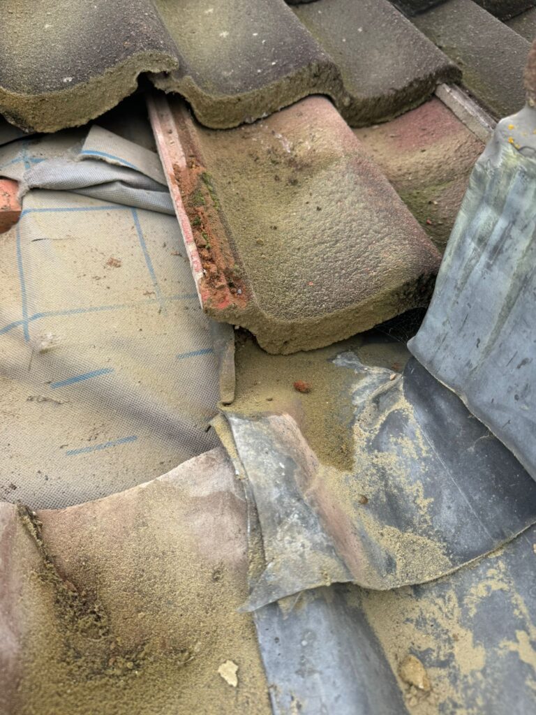 Chimney flashing fail
