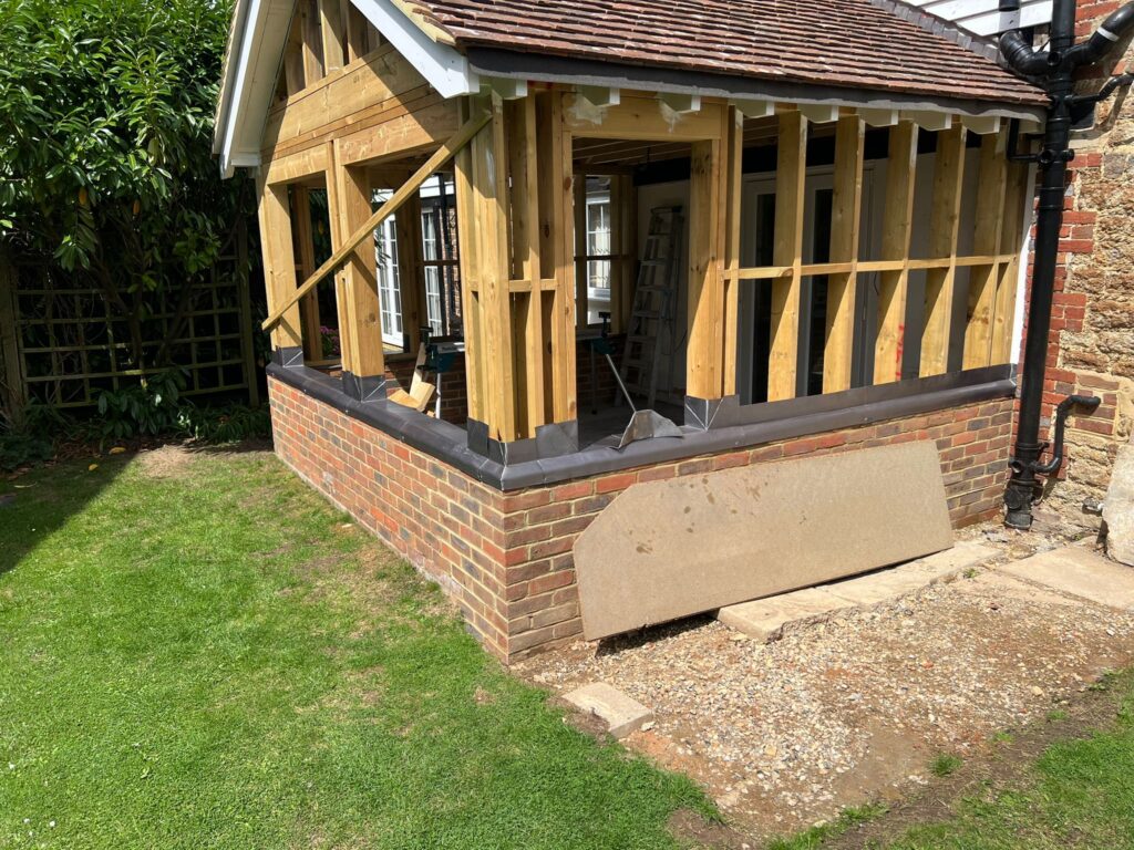 Lead Capping Timber Frame