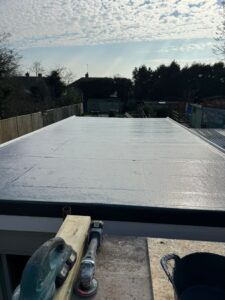 Fibreglass garage roof