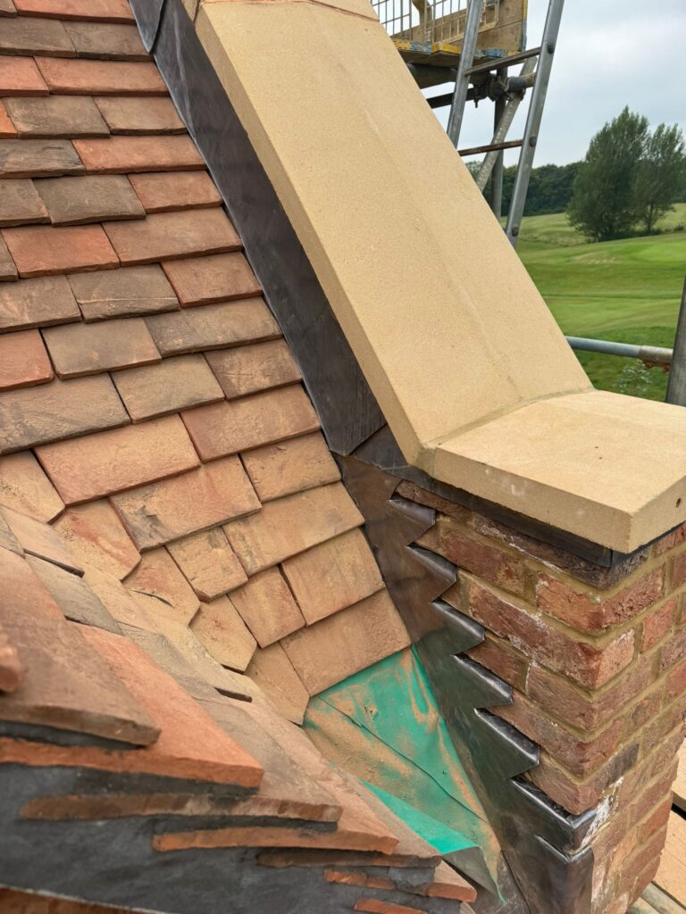 Lead step flashing
