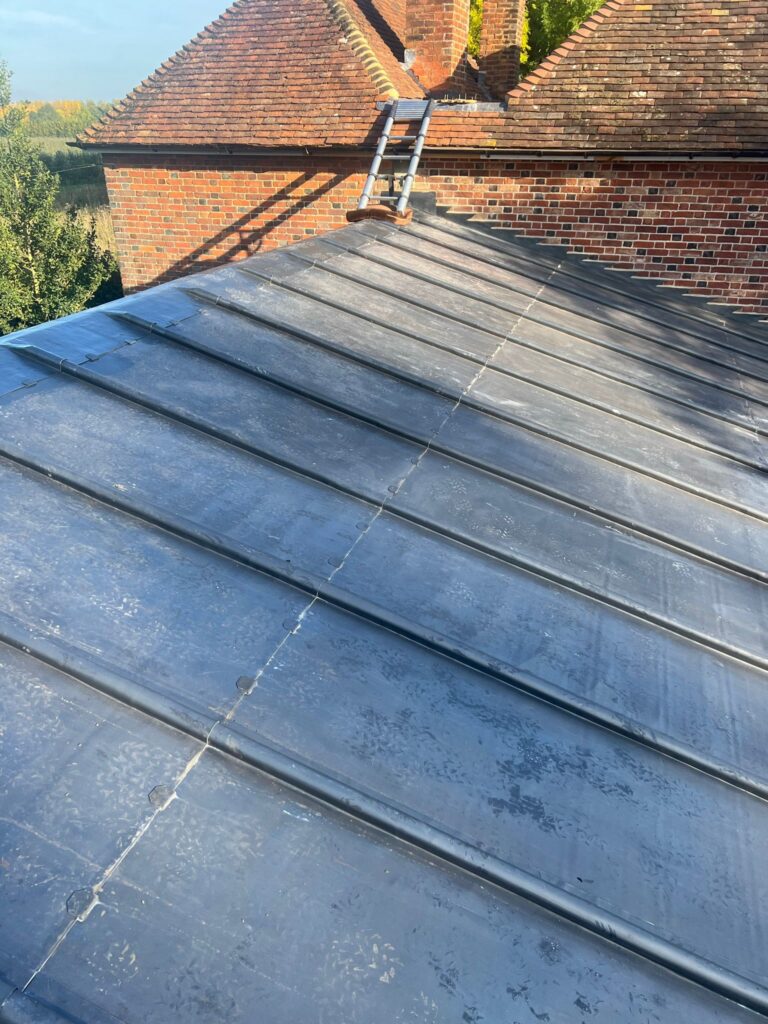 Rolled Lead Pitched Roof