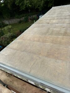 OSB Boarding with fibreglass matting