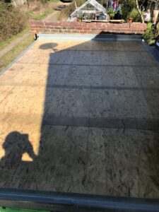 Flat Roof fibreglass matting